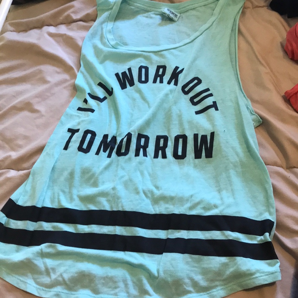 PINK workout muscle tank